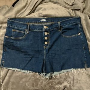 Dark Wash Denim Shorts